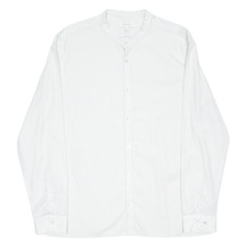 CALVIN KLEIN Slim Fit Womens Shirt White Striped Long Sleeve L