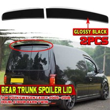 For VW Caddy & Maxi 05-18 Sportline Gloss Black Rear Twin Barn Door Roof Spoiler