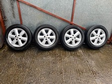 2011 NISSAN NOTE MK1 E11 ALLOY WHEEL SET 185/65R15" PART WORN TYRES  15X5 1/2J