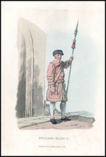 1814 Antique Aquatint ENGLISH