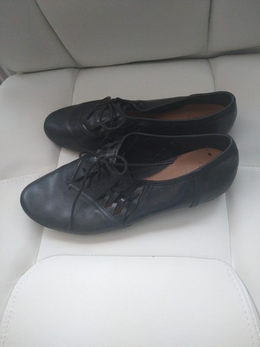Clarks women black leather - black,
