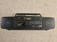 SONY RADIO CASSETTE CD PLAYER VINTAGE BOOMBOX CFD-50L