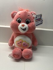Care Bears Love-A-Lot Bear 14 inch Medium Pink Peach Plush Cuddly Toy Ages 4+