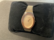 Skagen SKW2299 Ladies Mesh Strap Watch - Rose Gold - Working