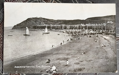 Aberystwyth beach postcard - aberystwyth,
