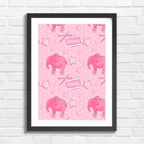 Blue elephant stroller - elephant,