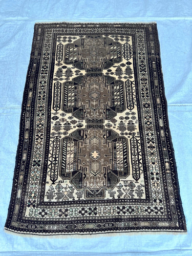 Afghan baluchi wool rug - afghan,