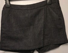 Girls Zara Grey With Red Striped Shorts Size 11/12 28 Inch Waist