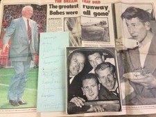 Duncan Edwards & Busby Babes+ England actual  signed collection rare! AFTAL UACC