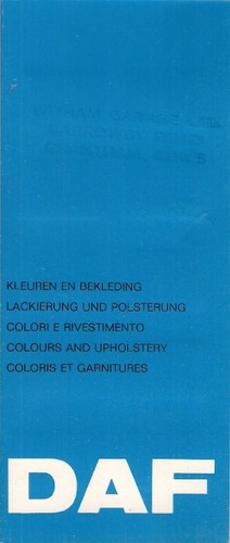 Daf colour trim 1974 uk - colour,