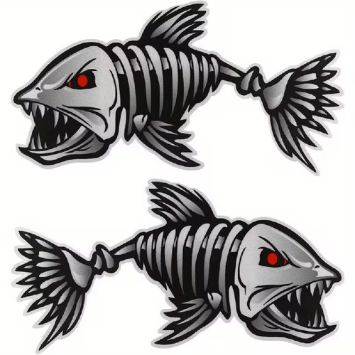 2pcs waterproof vinyl fish - 2pcs,