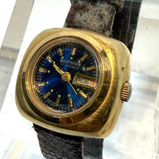 Vintage Wakmann 17j Blue Dial