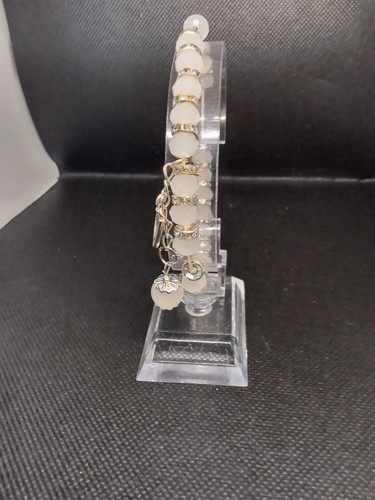 Ladies white jade beaded - white,