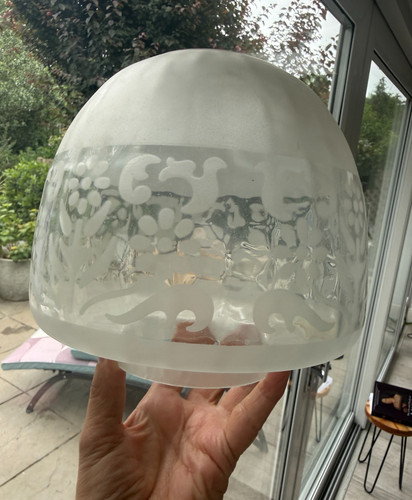 Antique frosted beehive - frosted, oil