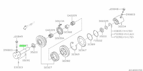 Base idler gear reverse - base,