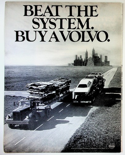 Volvo vintage print - volvo, 1971