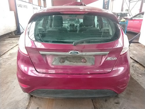 Rear bumper red - red, fiesta