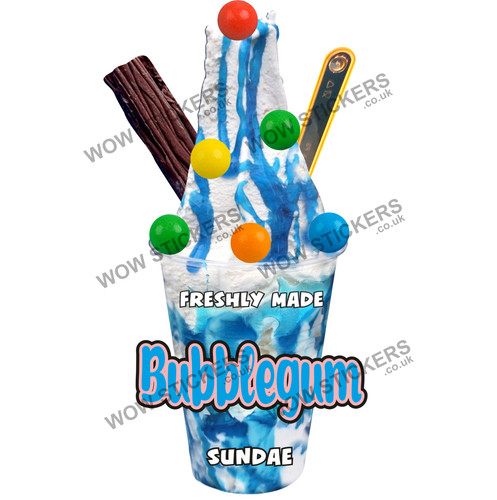 Bubblegum balls ice cream - balls,