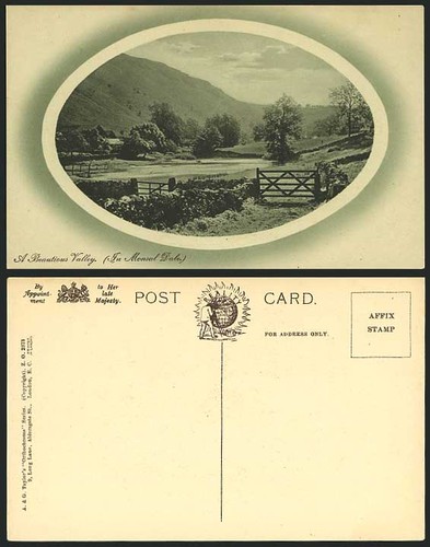 Derbyshire old postcard - derbyshire,