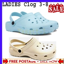 Work Clogs Summer Clogs Ladies Womens Sandals Shoes Breathable Crocs UK Size 3-8