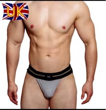 Men's Bottom Jockstrap Temptation Male Gay Underwear Cool Striped Waist Men UK