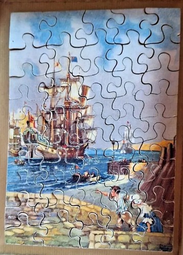 Vintage victory plywood puzzle - plywood,