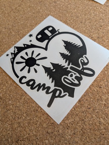 Camp life heart logo - life,