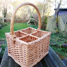 Wicker Wine Bottle Carrier