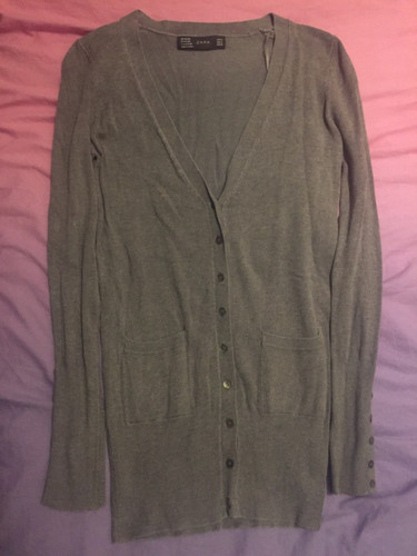 Zara women longline greige - zara,