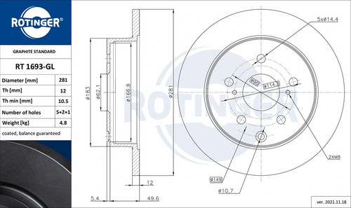 Pcs rear brake disc set - pcs,