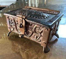 English arts crafts John Pearson casket Zoomorphic