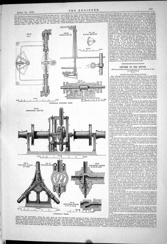 Antique old print - antique, engineering