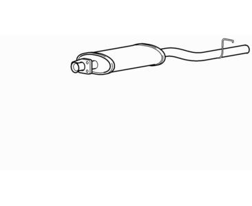 Centre exhaust middle silencer - centre,