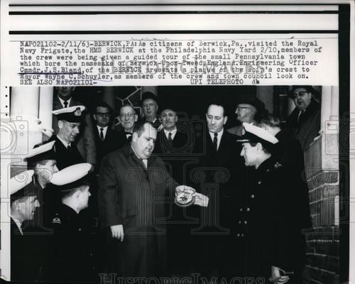 1963 press photo hms berwick - hms,