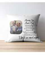 Missing You Personalised Photo Cushion Cover Design with Quote and Any Photo