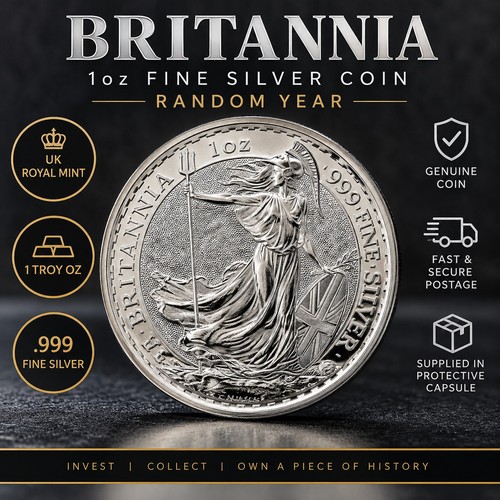 1oz silver britannia - 1oz, .999