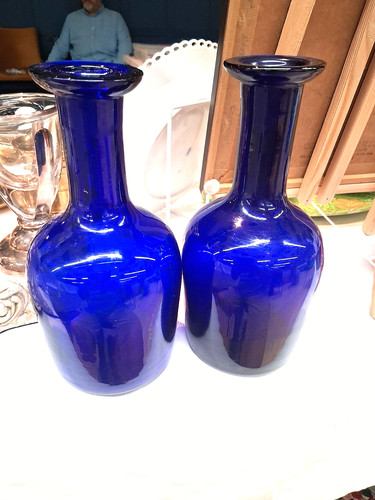 Pair bristol cobalt blue - of,
