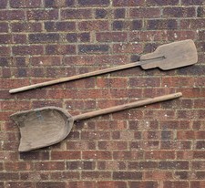 HUGE ANTIQUE WOODEN SHOVELS