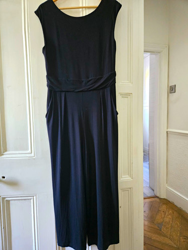 Boden black wide leg jersey - black,