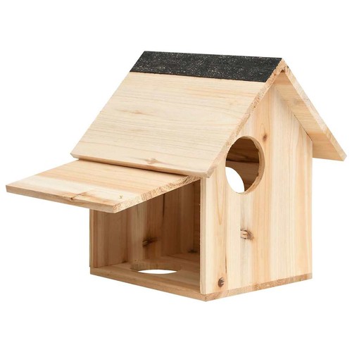 Solid firwood squirrel house - squirrel,