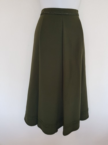 Vintage skirt midi olive - skirt,