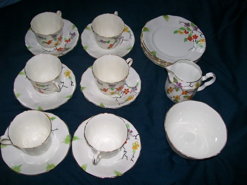 Vintage piece teaset - vintage,