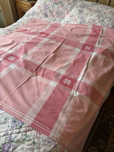 Vintage linen tablecloth - vintage,