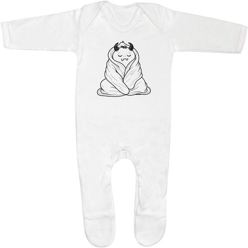 Sleepy monster baby romper - monster',