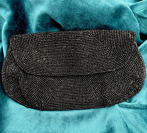 Vintage black beaded - vintage,