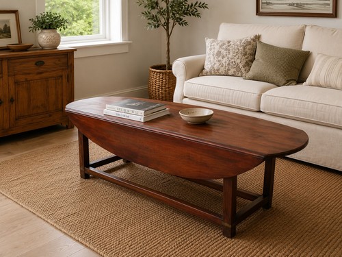 Solid mahogany folding - mahogany, coffee