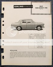 RILEY 4 / 72 GIRLING Car