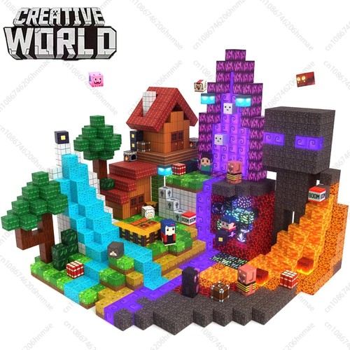 Magnetic building blocks stem - building,