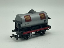 B4866 Silver Shell Tanker Wagon OO Gauge PlayWorn Condition