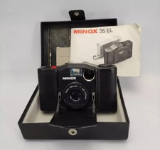 Minox 35 El Camera w/ Color Minotar 1:2,835mm lens Box untested No battery cover